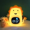 Budzik dziecięcy LED z lampką nocną i białym szumem – kolorowe światło, alarm, symulacja wschodu słońca |  Lampka nocna z wbudowanym akumulatorem | JL-822