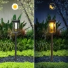 2x Ogrodowa lampka solarna LED | Wbiajny słupek 60 cm | HK-115A