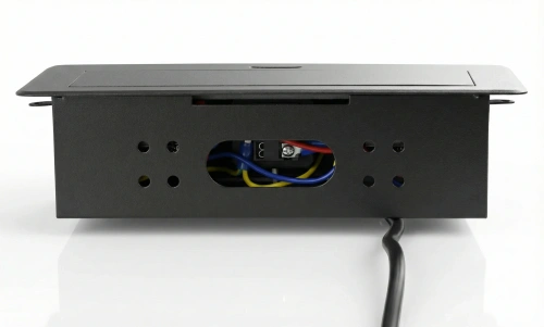 Potrójne gniazdo z uziemieniem chowane w blat | JX-S267J