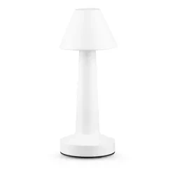 Bezprzewodowa lampka stołowa | Dotykowa lampka nocna z regulowaną barwą światła | Lampka USB | HJA12-WHITE