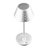 Lampa stołowa z wbudowanym akumulatorem | Lampa nocna z trzema barwami świecenia | Nastrojowa lampka do hotelu, restauracji | HJA15-SILVER