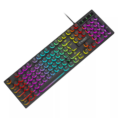 Zestaw gamingowy klawiatura i myszka, podświetlenie LED RGB, USB | TF270