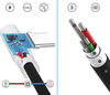 Type-C 1M | Kątowy kabel USB do ładowania telefonu | Quick Charge 3.0 2.4A | AM30