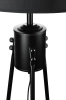 Nowoczesne, stylowe oświetlenie do salonu, sypialni | Czarno-złota lampa stojąca z metalowym stelażem | DYT-L155-BLACK| Czarna lampa podłogowa