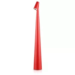 Lampa stołowa 43cm | Bezprzewodowa lampka nocna z wbudowanym akumulatorem | Lampka z dotykowym sterowaniem | HMS-455-RED