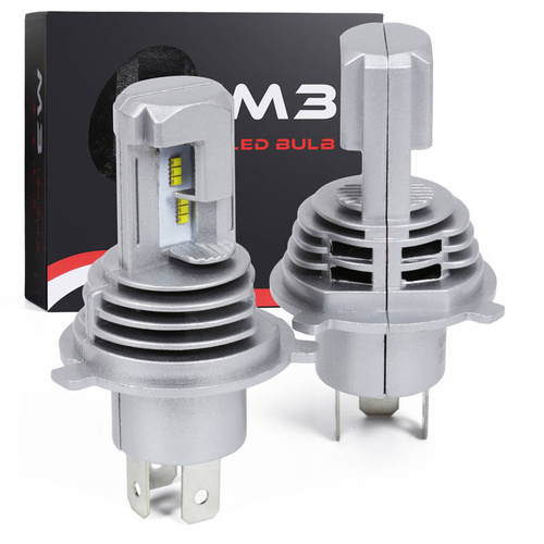 Zestaw żarówek H4 LED ZES M3 | Światła mijania / drogowe / 5166 TrueLM