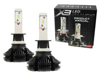 Zestaw żarówek LED H1 X3 DIODA TYP ZES 50W 12000 lm