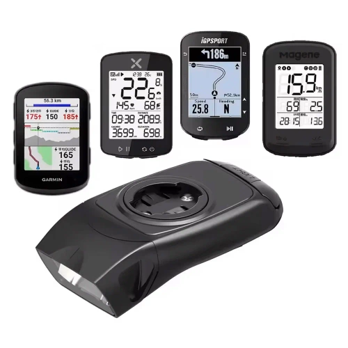 Lampa rowerowa 3w1 LED z klaksonem | Uchwyt na komputer GPS Garmin  lub telefon | Inteligentne oświetlenie z wbudowanym akumulaorem | 05BQ0062