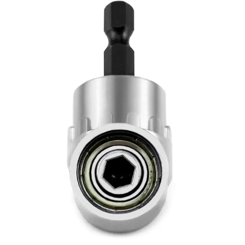 Kątowy adapter do bitów 1/4" | Nasadka do wkrętarki | DLS-105-SILVER