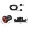 Inteligentna tylna lampka rowerowa | Oświetlenie LED z czujnikiem hamowania  |  Wodoodporna tylna lampka rowerowa LED IP65 z funkcją hamowania i ładowaniem USB | BK-L117