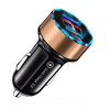 Szybka ładowarka samochodowa 2x USB z wyświetlaczem LED | Quick Charge 3.0 | Miernik napięcia | CA-003