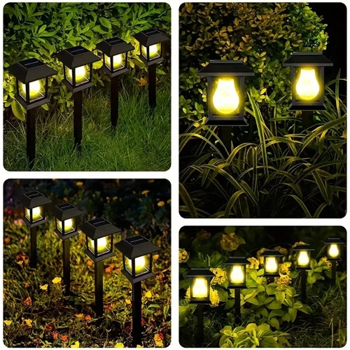 Ogrodowa lampka solarna LED | Wbiajny słupek | HK-115B