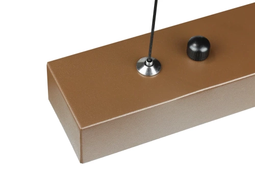 Nowoczesna prostokątna lampa wisząca | sterowanie pilotem | LED | brązowa | SX41-60CM-24W-BR
