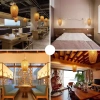 Ręcznie robiona lampa bambusowa wisząca | BOHO | Chiński żyrandol