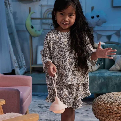 Silikonowa lampka nocna LED Króliczek | Przenośna lampka dziecięca 9 kolorów światła | JL-502