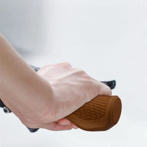 Ergonomiczne chwyty rowerowe 22.2 mm | Antypoślizgowe, amortyzujące, wygodne gripy na kierownicę | FD187-BR