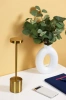 34 cm Lampa stołowa z wbudowanym akumulatorem | Lampa nocna z trzema barwami świecenia | Nastrojowa lampka do hotelu, restauracji | HJA28-GOLD-2