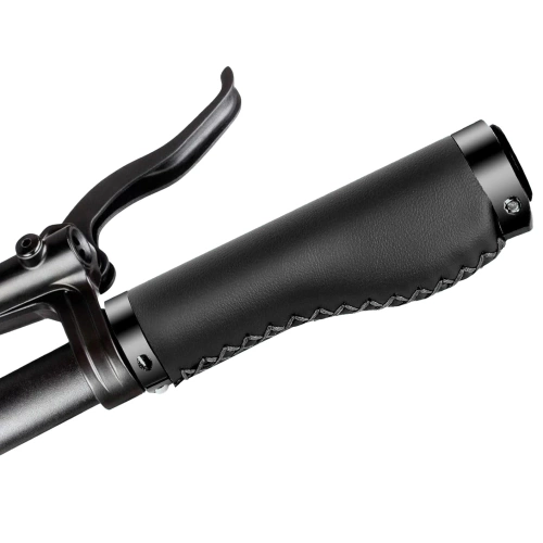 Ergonomiczne gripy rowerowe | Stylowe chwyty rowerowe ze skóry PU | PUBT-G211A