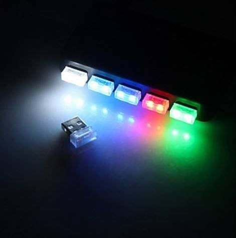 Lampka USB LED 1 SMD | NANO | do powerbanka, laptopa | USB Atmosphere Light 5V | CAL01-USB