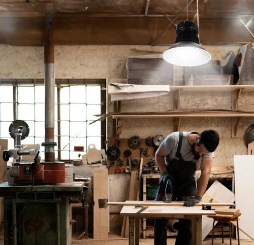 Lampa przemysłowa | Naświetlacz magazynowy | LED | YM-HB100W-B