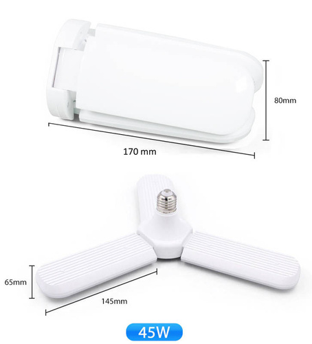 Wisząca lampa LED 45W - żarówka E27 jak wiatrak | Z868-45W
