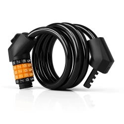 Zapięcie rowerowe na szyfr 5-cyfrowy | Elastyczna linka 100 cm |  BLC0563