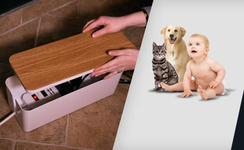 Pojemnik, organizer na kable | BOX w rozmiarze S | JB2389-S-WHITE