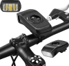 Lampa rowerowa 3w1 LED z klaksonem | Uchwyt na komputer GPS Garmin  lub telefon | Inteligentne oświetlenie z wbudowanym akumulaorem | 05BQ0062