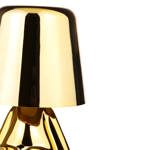 Nowoczesna lampa stołowa z dotykową obsługą | Lampka nocna z wbudowanym akumulatorem | HJA23-H-GOLD