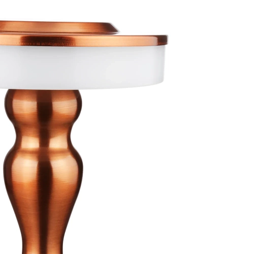 Lampa stołowa z wbudowanym akumulatorem | Lampa nocna z trzema barwami świecenia | Nastrojowa lampka do hotelu, restauracji | HJA14-A-COPPER