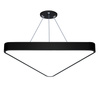 Lampa sufitowa wisząca LED 60W | trójkątna pełna | aluminium | CCD niemrugająca | Φ80x6 | LPL-007
