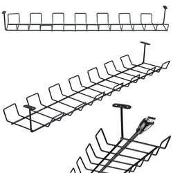 ZW-J725 | Organizer na kable pod blat biurka | czarny