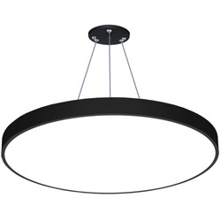 Lampa sufitowa wisząca LED 80W | okrągła pełna | aluminium | CCD niemrugająca | Φ80x6 | LPL-005