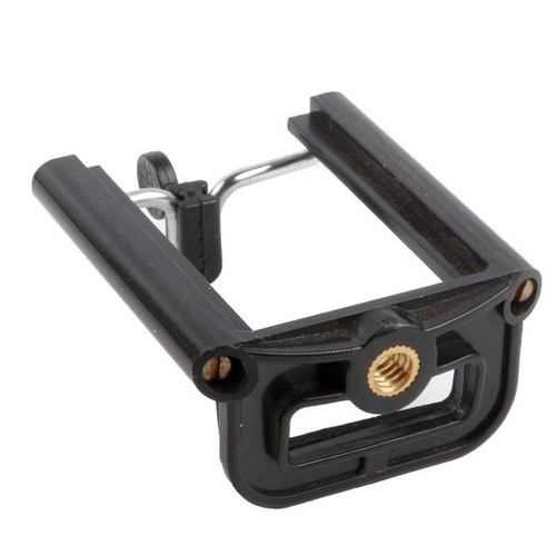 Uniwersalny uchwyt na telefon z gwintem 1/4" do montażu na statywie, selfie-sticku | Z12-Black