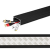 Listwa maskująca do kabli RTV, kanał kablowy, maskownica | Taśma samoprzylepna 3M | 2 metry, 40x20mm, czarna | ZXC-20-2M