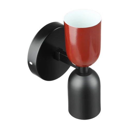 Stylowa lampa ścienna LED E27 | Designerski kinkiet do salonu lub sypialni | YG-W008-R+B