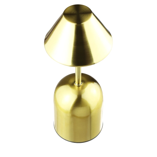 Bezprzewodowa lampka nocna z wbudowanym akumulatorem  2000 mAh | Nowoczesna lampka stołowa  z regulacją mocy oraz barwy świecenia | YG-D020-Gold