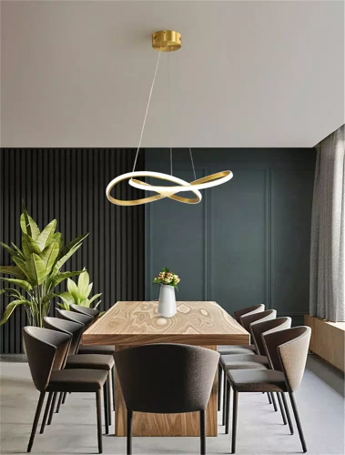 Nowoczesna lampa wisząca | LED | Złota | RLA-48W-G