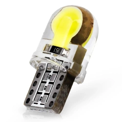 Żarówka LED W5W T10 2 COB 4-Chip Silikon | krótka - 24 mm