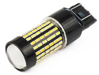 DUAL COLOR Żarówka samochodowa LED T20 W21/5W 120 SMD 3014