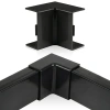 Łącznik kątowy wewnętrzny do maskownicy 40 × 20 mm | Nakładka narożna do listwy kablowej | Estetyczne połączenie pod kątem 90° | CDT-04-Black