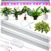 Zestaw 2 lamp do wzrostu kwiatów | Lampa 6W do uprawy roślin | Lampa z kablem zasilającym oraz przewodem łączeniowym | DG-T5-Whitel DG-T5-Whitel