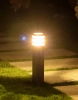 Lampa ogrodowa stojąca, słupek kwadratowy aluminiowy, czarny mat 60cm | Zasilanie 230V, gniazdo E27 | LLS-60CM