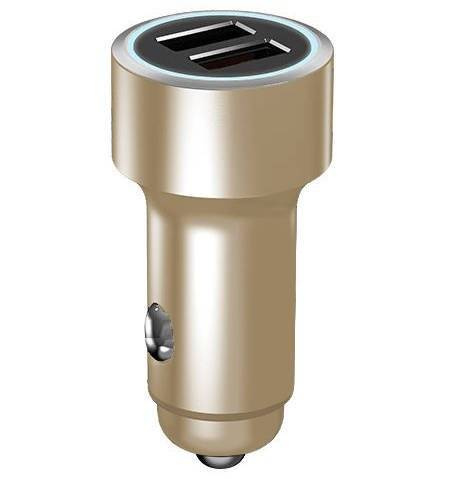 Ładowarka samochodowa | stal + aluminium | Quick Charge 4.0 | QC4