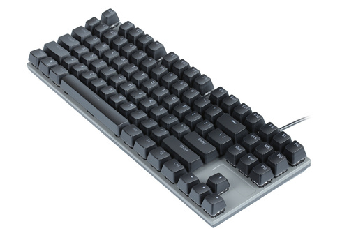 Gamingowa klawiatura mechaniczna z podświetleniem LED RGB, krótka, niebieskie przełączniki | T71