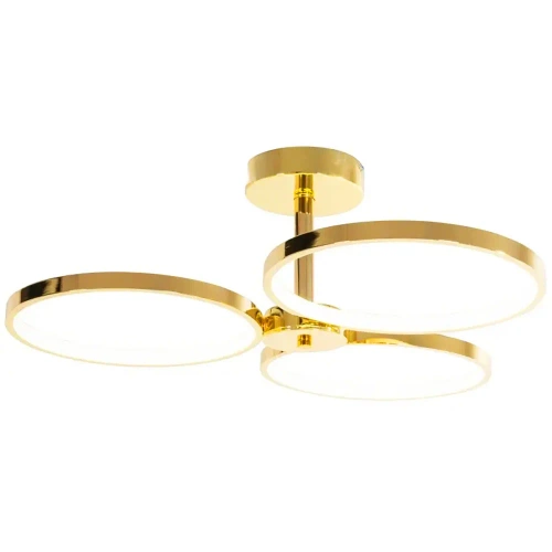 Nowoczesna lampa sufitowa | Plafon | LED | Złota | QBD-3C-70W