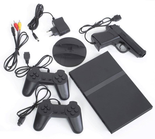 Retro konsola do gier TV | 2 pady + pistolet | 16 wbudowanych gier 8-bit | RS-79