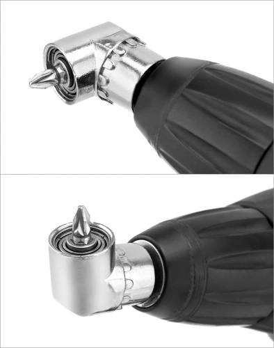 Kątowy adapter do bitów 1/4" | Nasadka do wkrętarki | DLS-105-SILVER