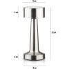 Bezprzewodowa lampka stołowa | Dotykowa lampka nocna z regulowaną barwą światła | Lampka USB | HJA10-SILVER
