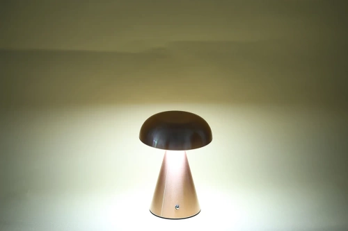 Lampa stołowa z wbudowanym akumulatorem | Lampa nocna z trzema barwami świecenia | Nastrojowa lampka do hotelu, restauracji | HJA24-COPPER